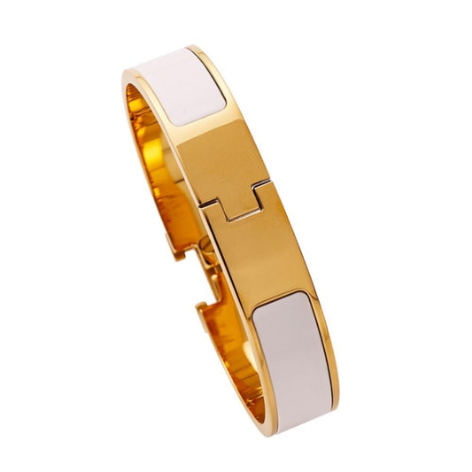 Amber's Jewelry Gold Exquisite Elegance Bracelet | Stainless Steel Bangle Bracelet for Men and Women